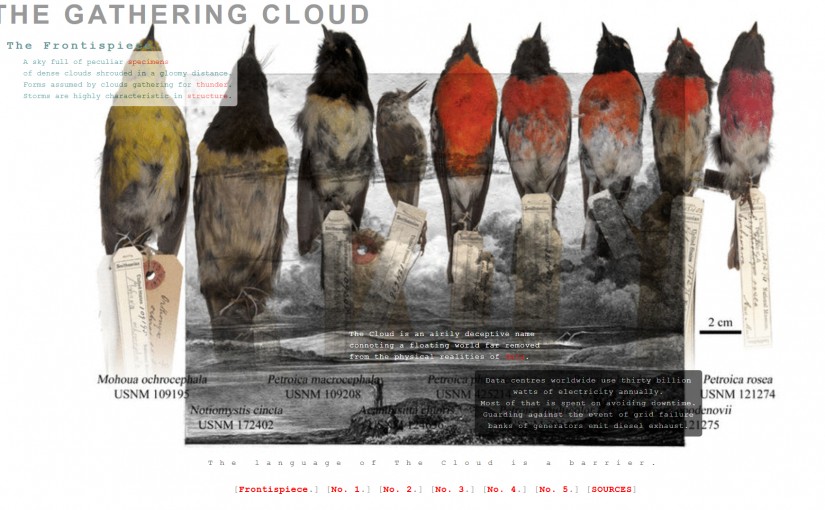 The Gathering Cloud Wins The New Media Writing Prize 2016